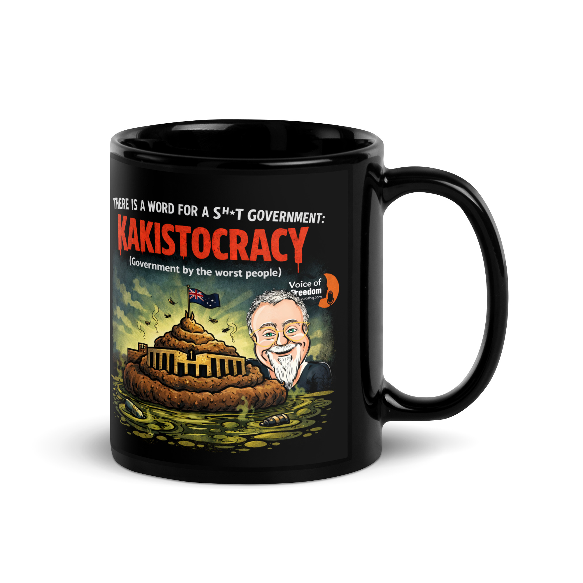 KAK 2 Black Glossy Mug