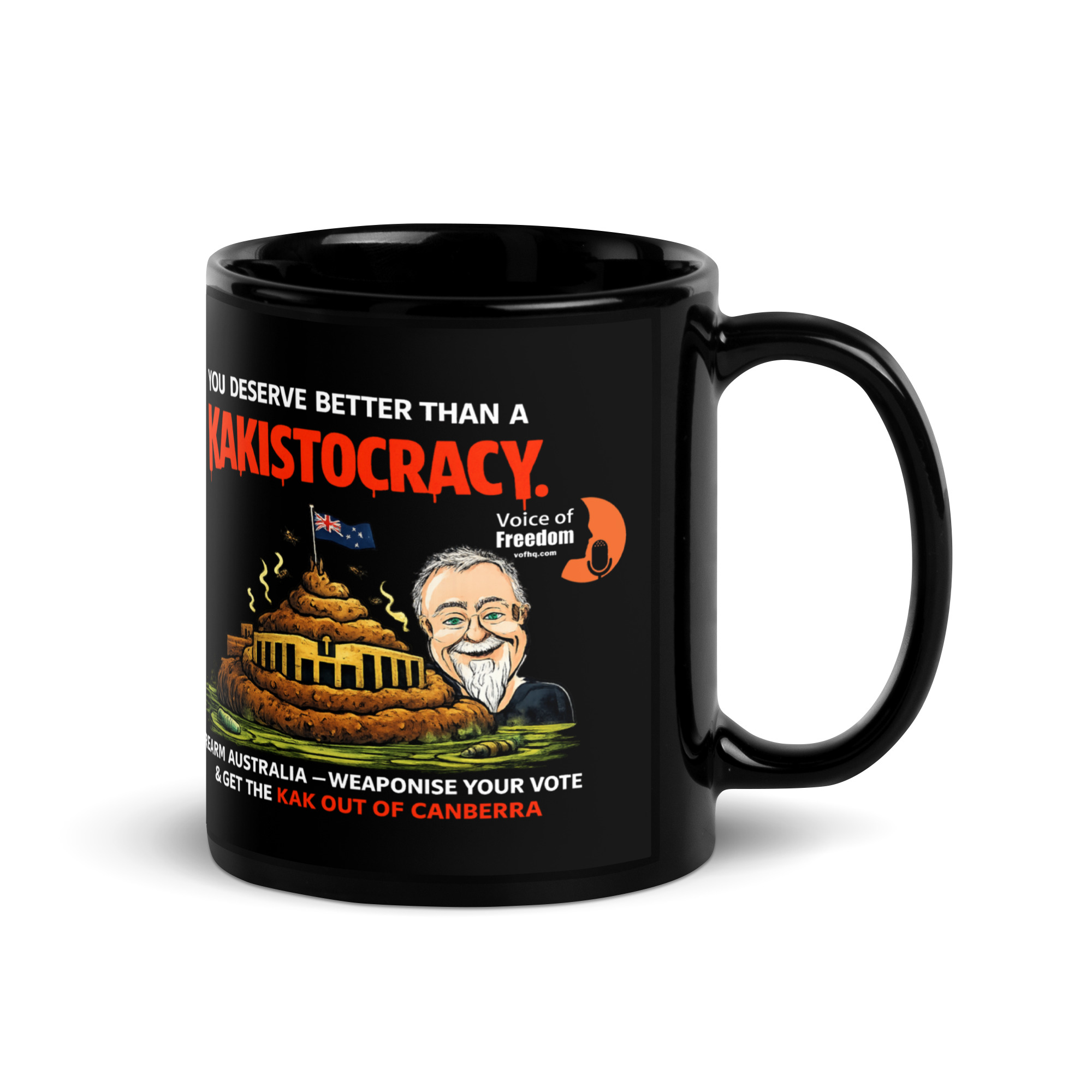 KAK 1 Black Glossy Mug