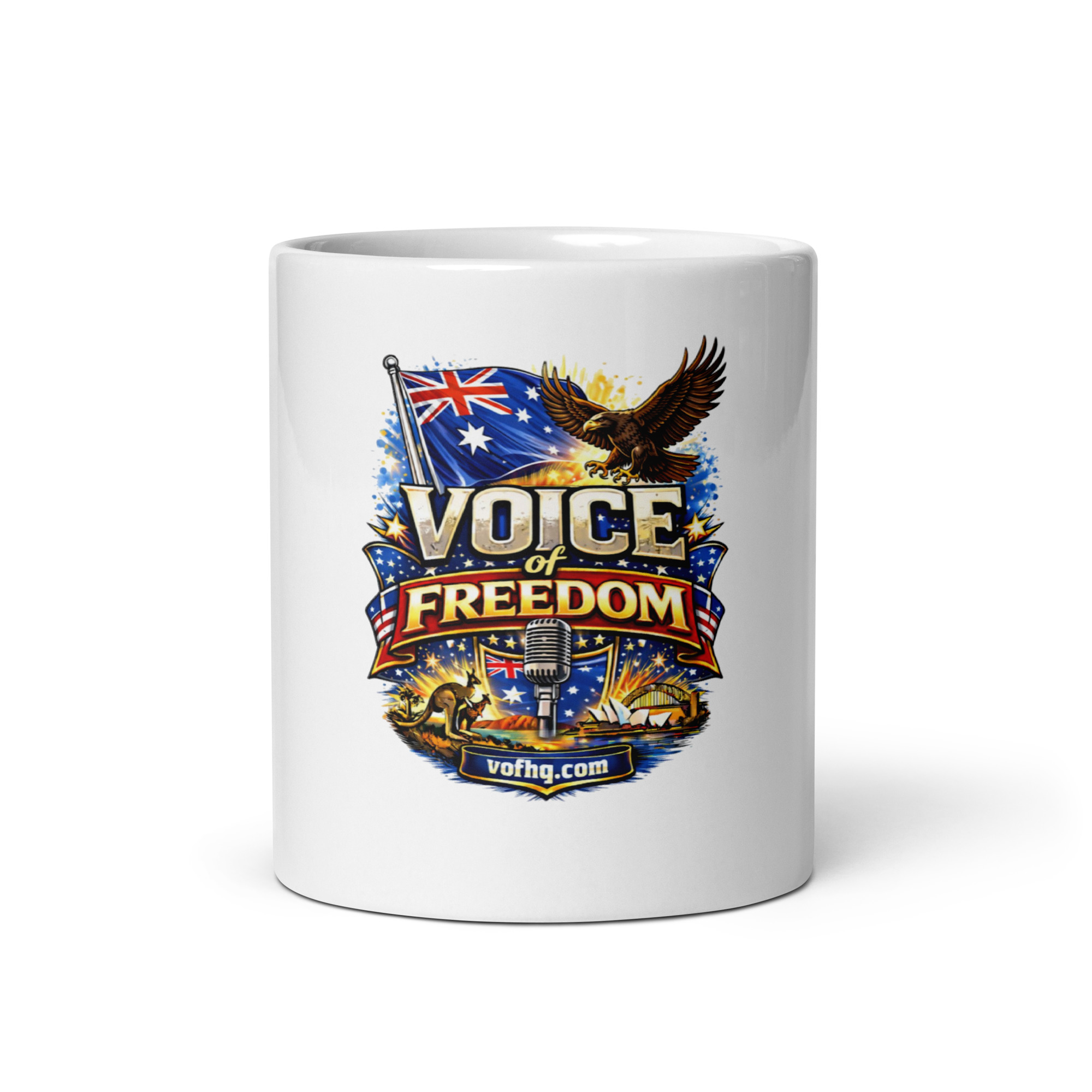 VOF White glossy mug